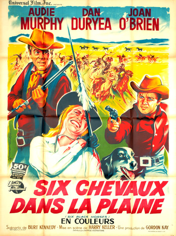 Six chevaux dans la plaine