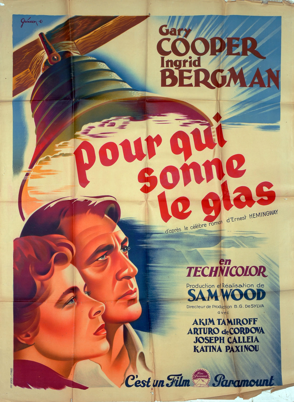 Ingrid Bergman Pour Qui Sonne Le Glas Pour qui sonne le glas | Affiche-Cine