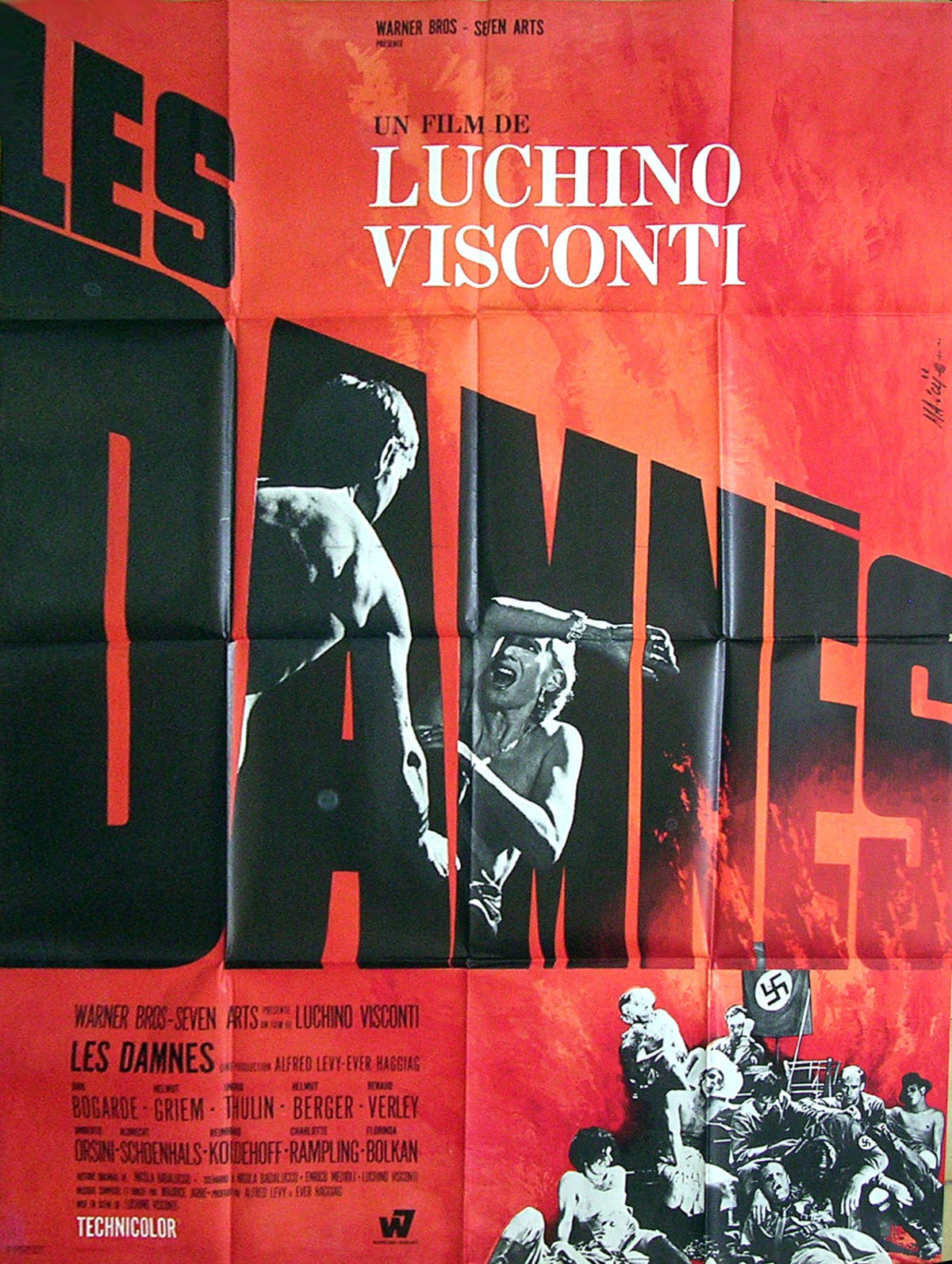 Les Damnés Affichecine