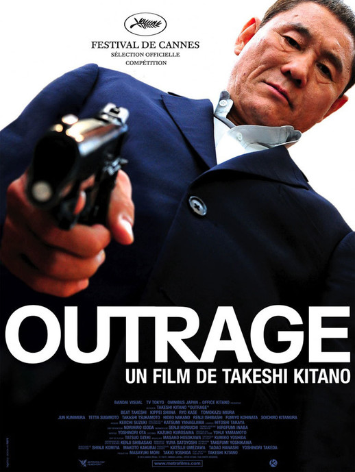 Takeshi Kitano Jun Kunimura 2010 Outrage Affiche Cin/éma Originale Format 53x40 cm Pli/ée